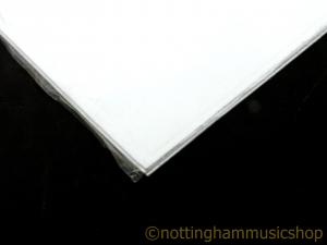 PICKGUARD MATERIAL SOLID WHITE 24x24CM